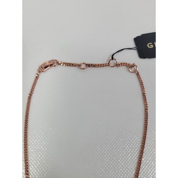 Givenchy ROSE GOLD TONE CRYSAL LARIAT NECKLACE - Picture 5 of 8